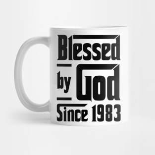 Blessed By God Since 1983 40th Birthday Mug